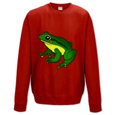 Sweatshort with Print Funny Frog From Cartoon - XS  red