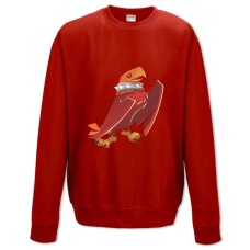 Sweatshort with Print Eagle Art - XS  red