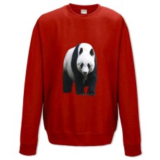 Свитшот с принтом Панда Стенды - XS красный