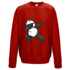 Свитшот с принтом Панда Даб - XS красный