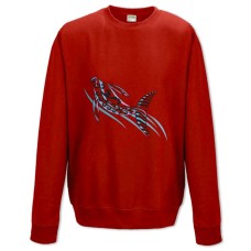Sweatshort with Print Three Colored Fish - XS  red