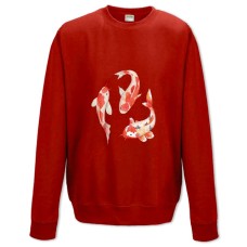 Sweatshort with Print Three Fishes - XS  red