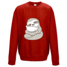 Sweatshort with Print Sloth With Pillow - XS  red