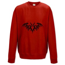 Sweatshort with Print Bat - XS  red