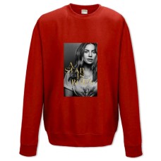 Світшот з принтом Леді Гага 2 - XS червоний