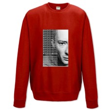 Світшот з принтом Радіохед 2 - XS червоний