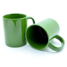 Зелена чашка для чорно-білого друку