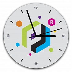 Clock with print