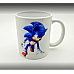 White cup with print -
