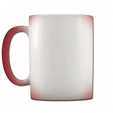 Cup chameleon red with print -