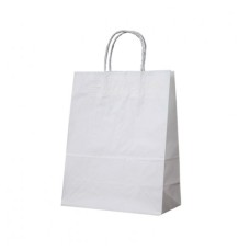 Kraft package White 190x280x120mm, twisted handle
