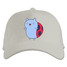 Baseball cap with Print Adventure Time Ladybug - white
