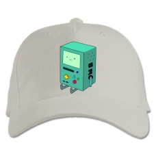Baseball cap with Print Adventure Time Beemo - white