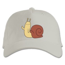 Baseball cap with Print Adventure Time Snail - white