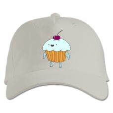 Baseball cap with Print Adventure Time Cherry Cake - white