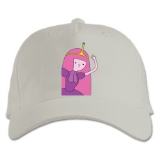 Baseball cap with Print Adventure Time Princess - white
