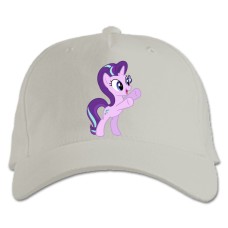 Кепка з принтом Дружба Це Диво. Моя Маленька Поні Старлайт Гліммер - біла