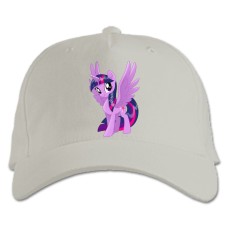 Кепка з принтом Дружба Це Диво. Моя Маленька Поні Твайлайт Спаркл - біла