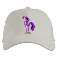 Кепка з принтом Дружба Це Диво. Моя Маленька Поні Твайлайт Спаркл Метелик - біла