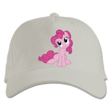 Кепка з принтом Дружба Це Диво. Моя Маленька Поні Пінкі Пай - біла