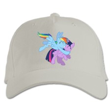 Кепка з принтом Дружба Це Диво. Моя Маленька Поні Доброзичливі Поні - біла