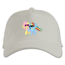 Кепка з принтом Дружба Це Диво. Моя Маленька Поні Сонцезахисні Окуляри - біла