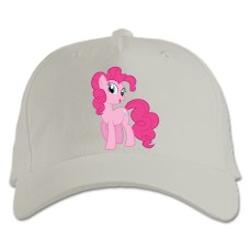 Кепка з принтом Дружба Це Диво. Моя Маленька Поні Пінкі Пай Щаслива Поні - біла