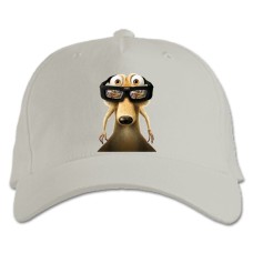 Бейсболка с принтом Ледниковый Период 3Д Белка - белая