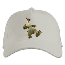 Бейсболка с принтом Ледниковый Период Ленивец Сид - белая