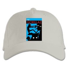 Baseball cap with Print The Gorillaz - white