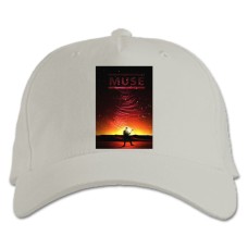 Бейсболка с принтом Мьюз 2 - белая