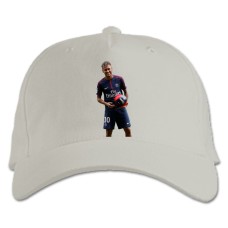 Бейсболка с принтом Неймар - белая