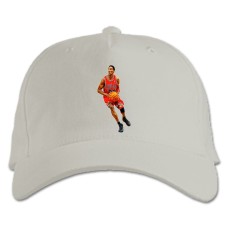 Бейсболка с принтом Майкл Джордан - белая