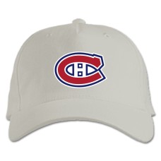 Бейсболка с принтом Монреаль Канадиенс Логотип - белая