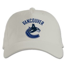 Baseball cap with Print Vancouver Canucks Logo - white