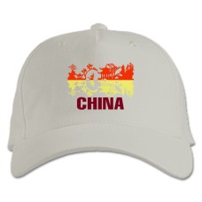 Baseball cap with Print China - white
