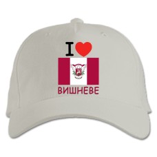 Baseball cap with Print Vishneve - white
