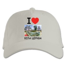Кепка з принтом Біла Церква - біла