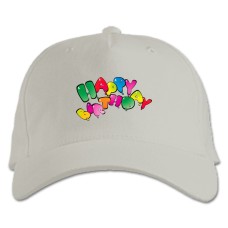 Baseball cap with Print Day Balloons Birthday 2 - white