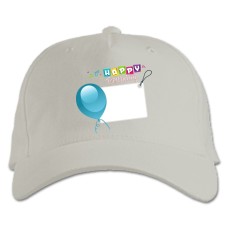 Baseball cap with Print Birthday With A Sign To Fill - white