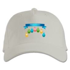 Baseball cap with Print Easter A Lot Of Easter Eggs - white