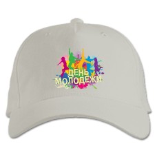 Baseball cap with Print Young People Dancing A Lot Of Colors - white