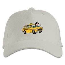 Baseball cap with Print Taxi Driver Day Angry Taxi Driver - white