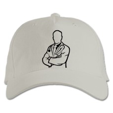 Baseball cap with Print Day Medica Doctor Loop - white
