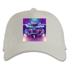 Baseball cap with Print Esports Player №1 - white