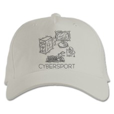 Baseball cap with Print Esports Computer - white