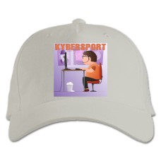 Baseball cap with Print Game Over Esports Players - white