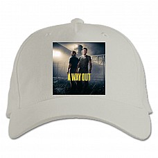 Baseball cap with Print A Way Out Saver - white