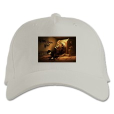 Baseball cap with Print Bandy And Machine - white