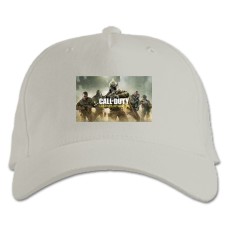 Бейсболка с принтом Легенды Войны - белая